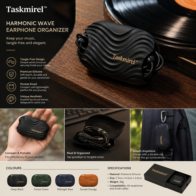 Taskmirel™ WaveShell Earphone Case